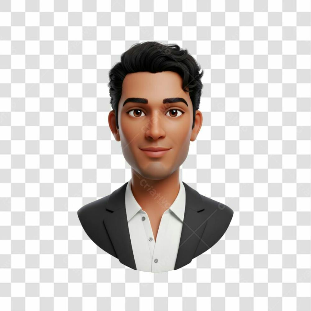 3D Avatar Profissional Emoji Busto