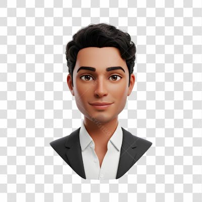 3D Avatar Profissional Emoji Busto