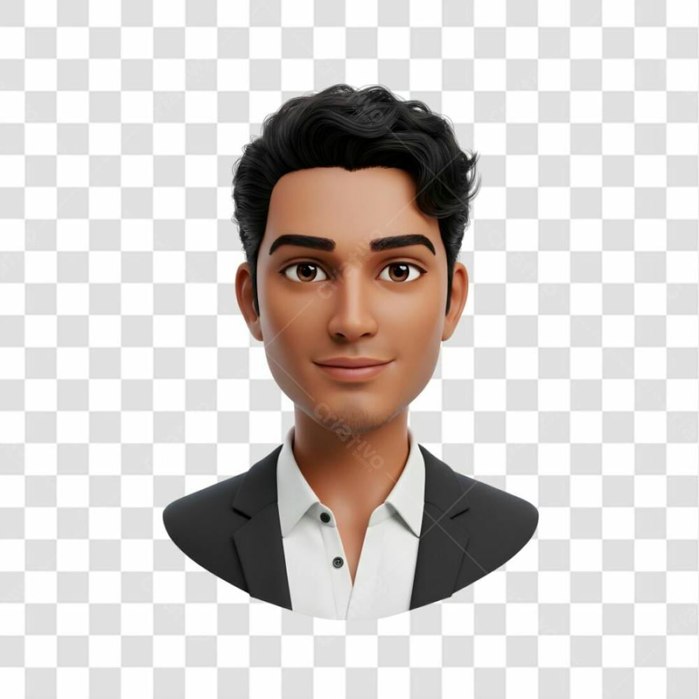 3D Avatar Profissional Emoji Busto
