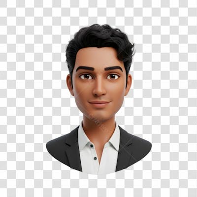 3D Avatar Profissional Emoji Busto