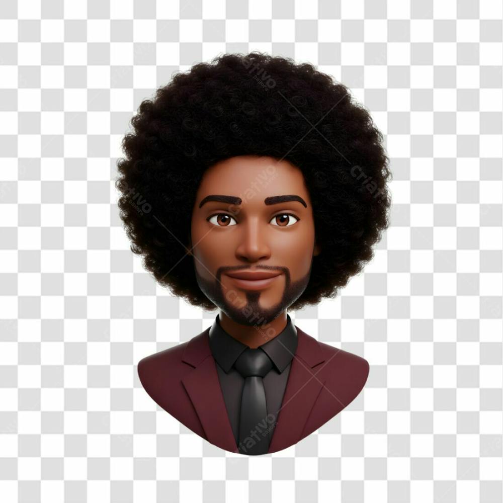 3D Avatar Profissional Emoji Busto