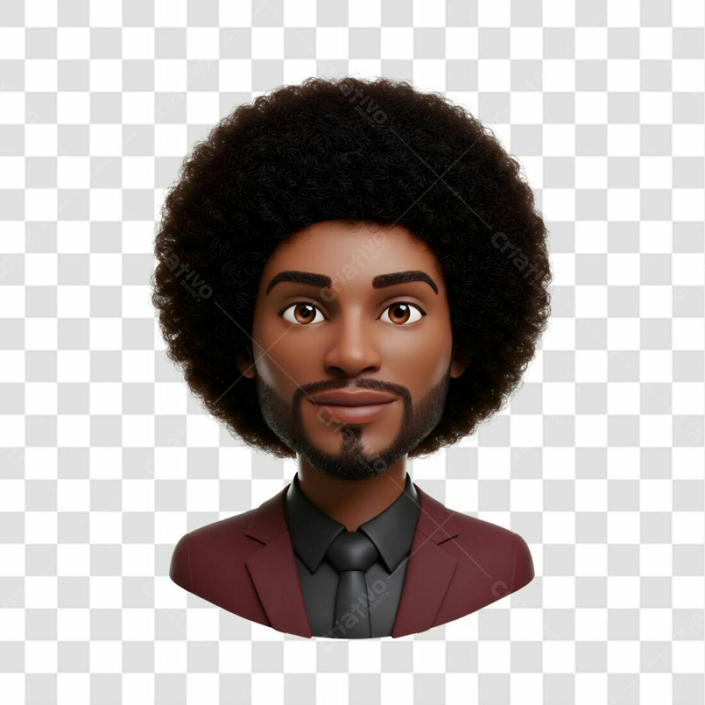 3D Avatar Profissional Emoji Busto