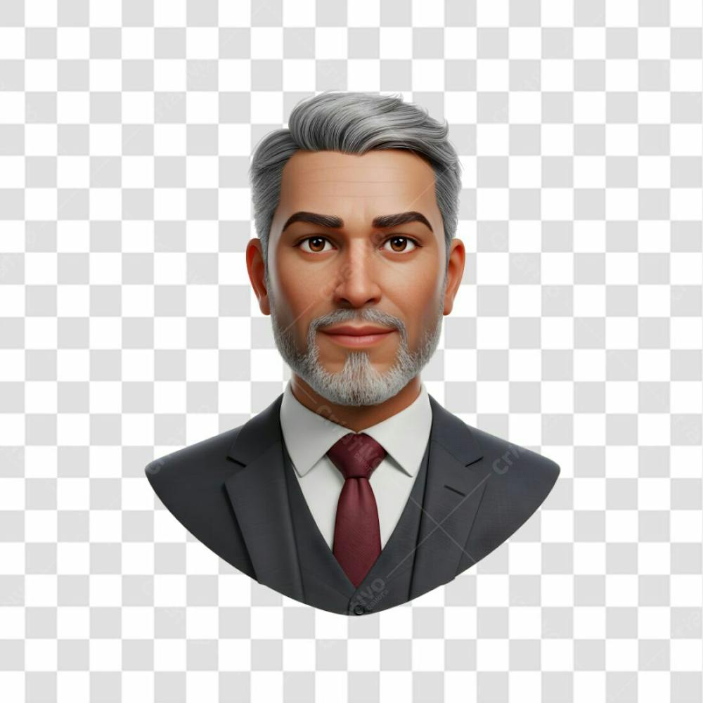 3D Avatar Profissional Emoji Busto