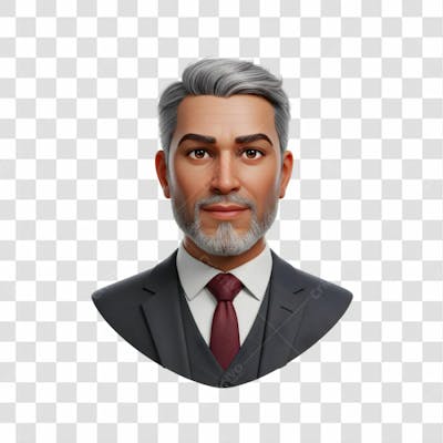 3D Avatar Profissional Emoji Busto