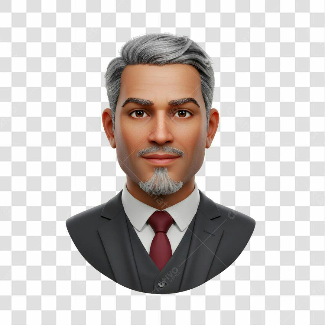 Avatar PNG com fundo transparente homem de negócios
