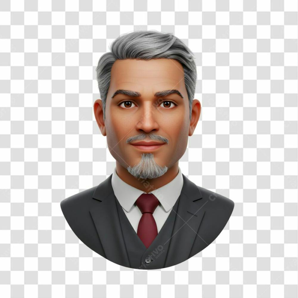 3D Avatar Profissional Emoji Busto