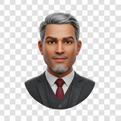 3D Avatar Profissional Emoji Busto