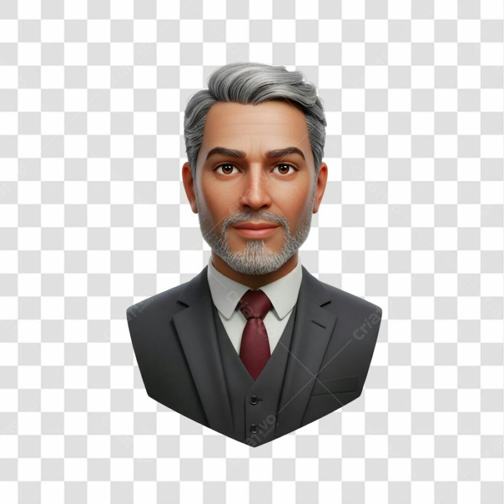 3D Avatar Profissional Emoji Busto