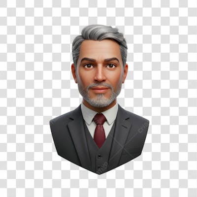 3D Avatar Profissional Emoji Busto