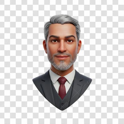 3D Avatar Profissional Emoji Busto