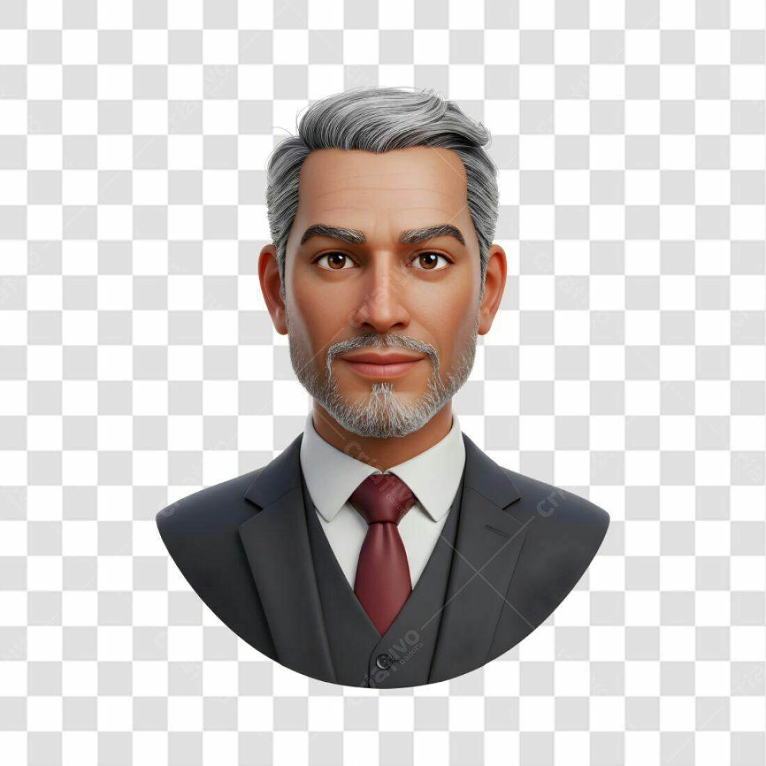 Avatar PNG com fundo transparente homem de negócios
