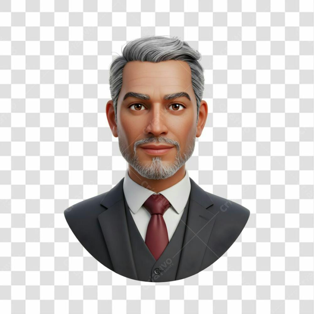 3D Avatar Profissional Emoji Busto