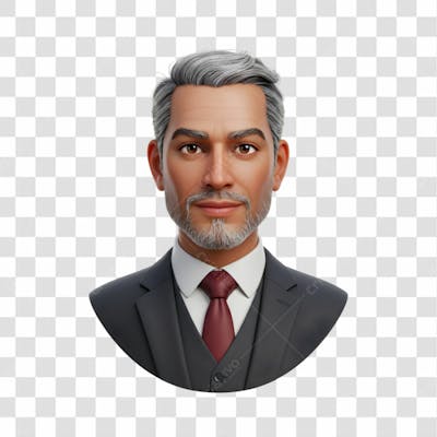 3D Avatar Profissional Emoji Busto