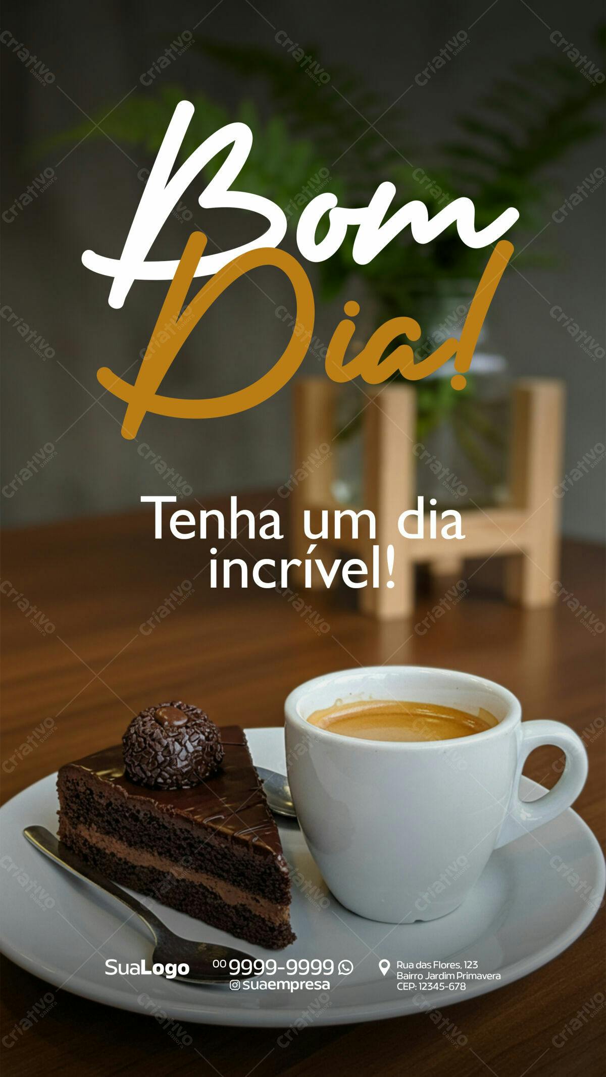 Postagem Instagram Bom Dia PSD Editável