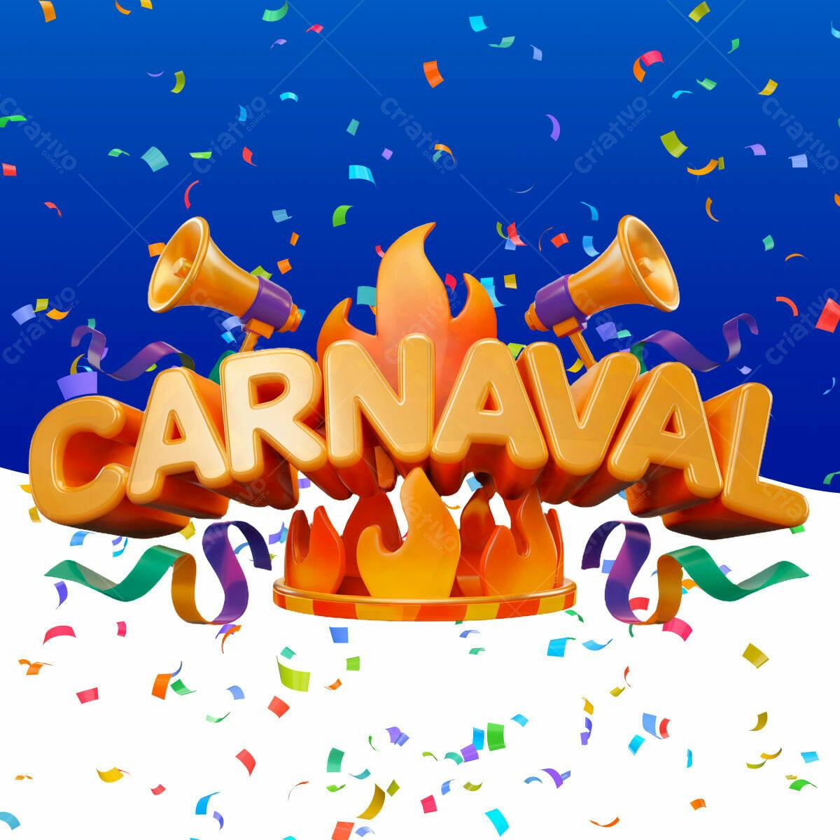 Flyer para Carnaval PSD Editável