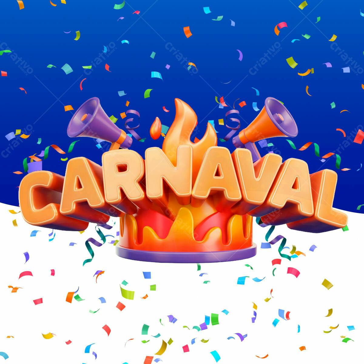 Flyer para Carnaval PSD Editável