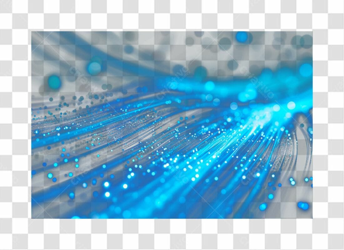 Banner abstrato azul PNG com fundo transparente
