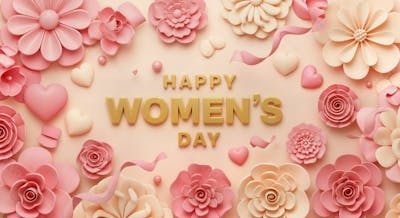 8 De Março – Dia Internacional Da Mulher, Celebrando A Força E A Beleza Das Mulheres Background