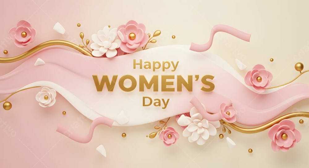 8 De Março – Dia Internacional Da Mulher, Celebrando A Força E A Beleza Das Mulheres Background