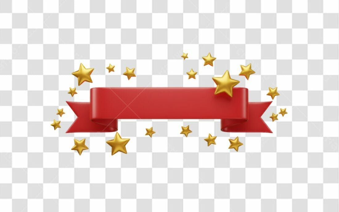 Banner Festa Estrelas PNG com fundo transparente