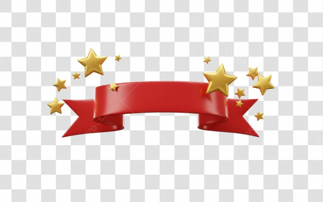 Banner Festa com Estrelas PNG com fundo transparente