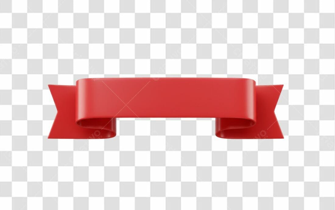 Banner vermelho para promoção PNG com fundo transparente