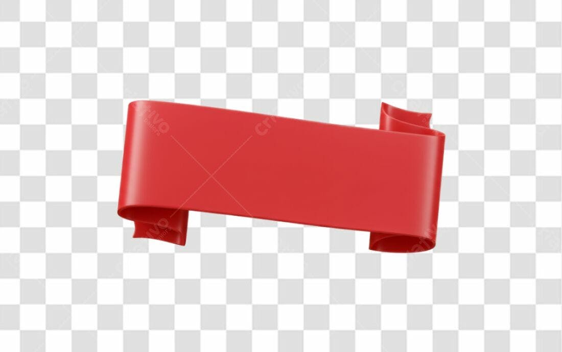 Banner vermelho para promoção PNG com fundo transparente