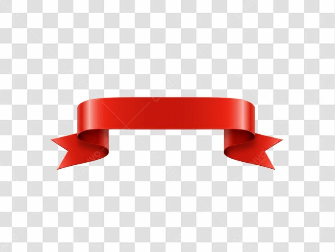 Banner vermelho para promoção PNG com fundo transparente