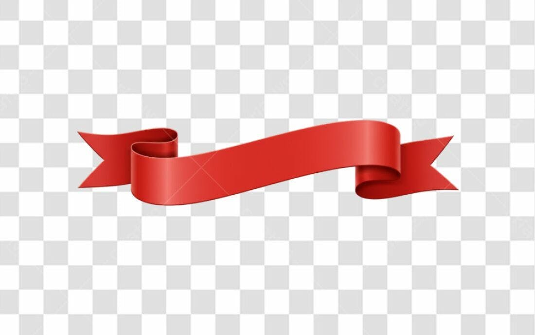 Banner Vermelho PNG com fundo transparente