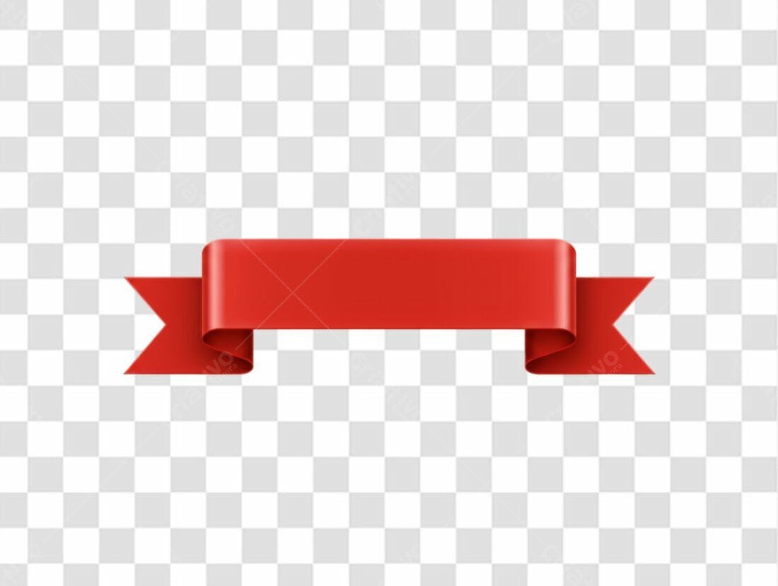 Banner vermelho para promoção PNG com fundo transparente