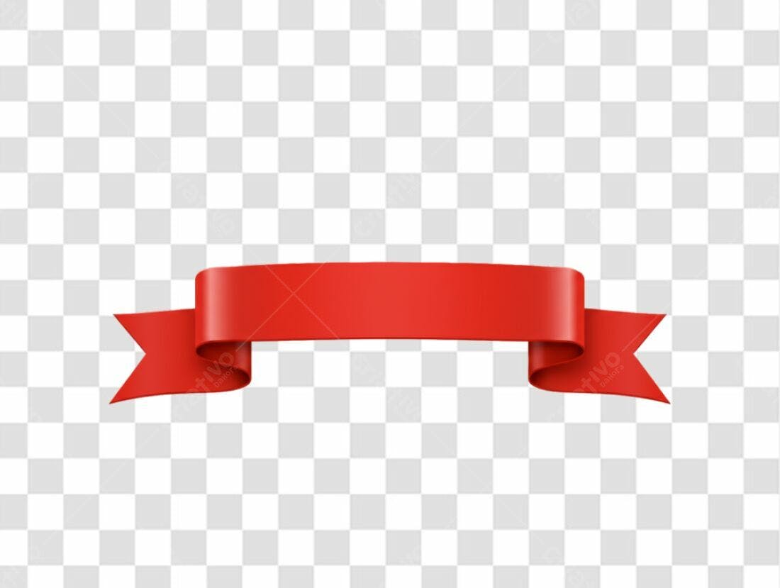 Banner vermelho PNG com fundo transparente