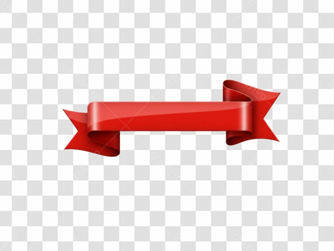 Banner vermelho para promoção PNG com fundo transparente