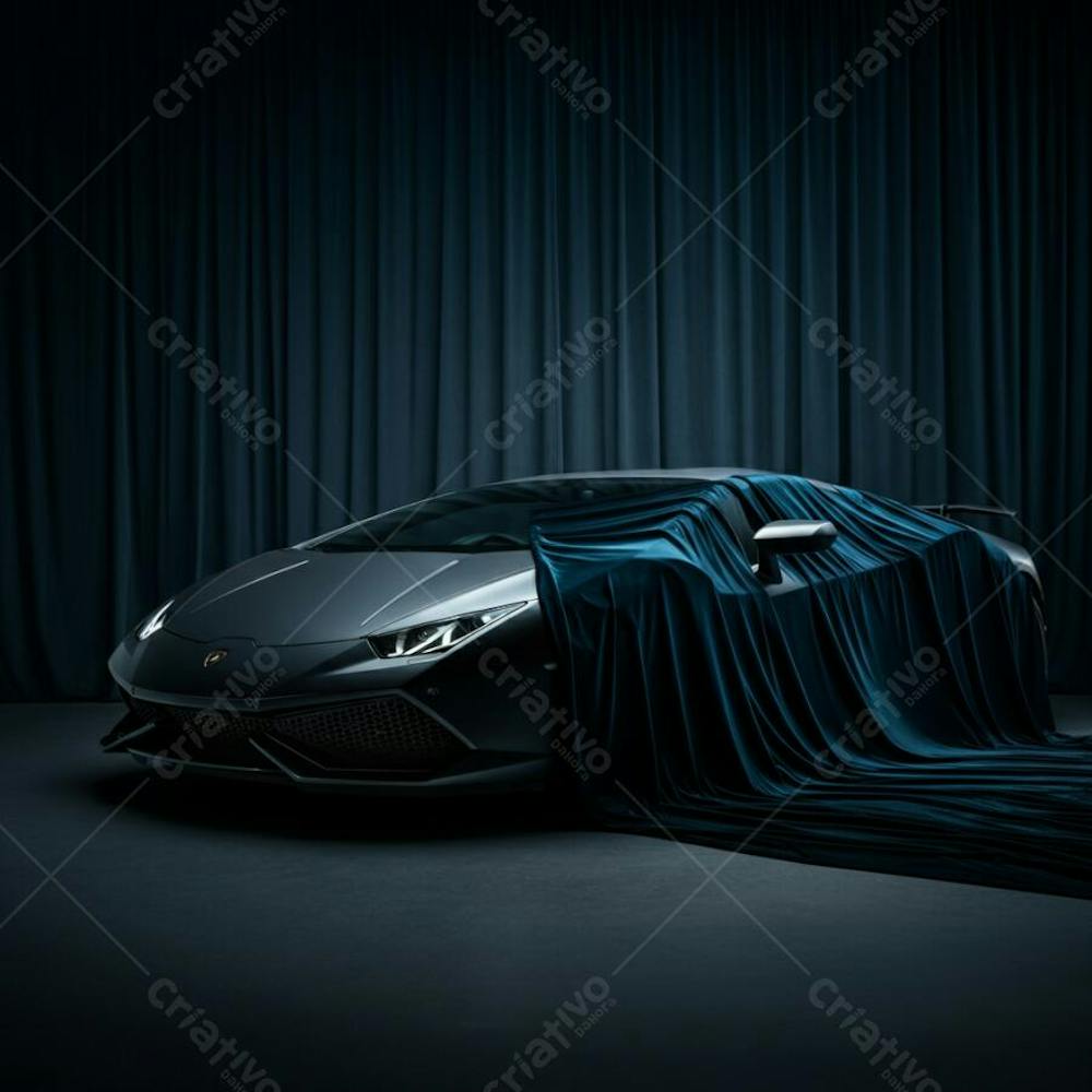 Ai image of car with dark background high resolution