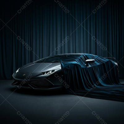 Ai image of car with dark background high resolution