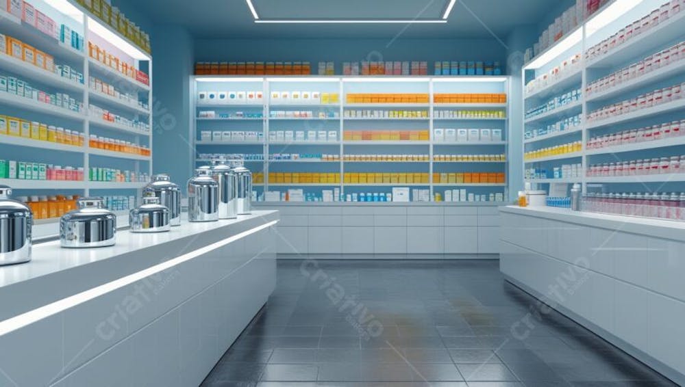 Imagem do Interior De Uma Farmácia