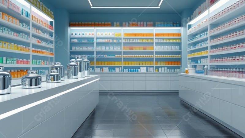 Imagem do Interior De Uma Farmácia