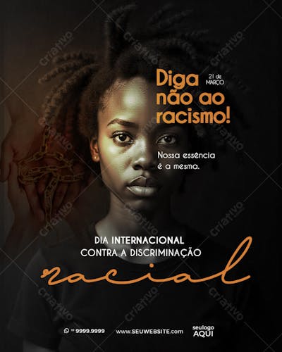 DIA INTERNACIONAL CONTRA A DISCIMINAÇÃO RACIAL
