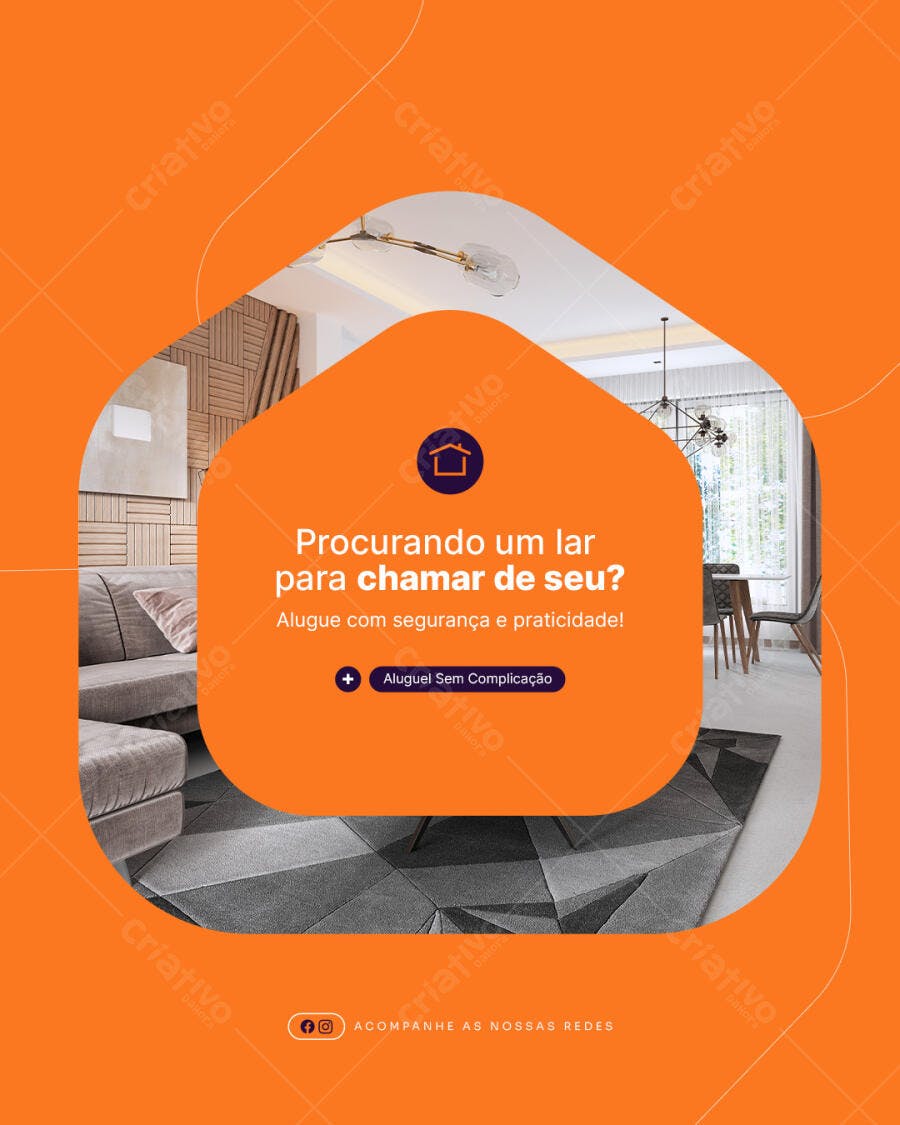 Postagem Instagram Imóveis PSD Editável