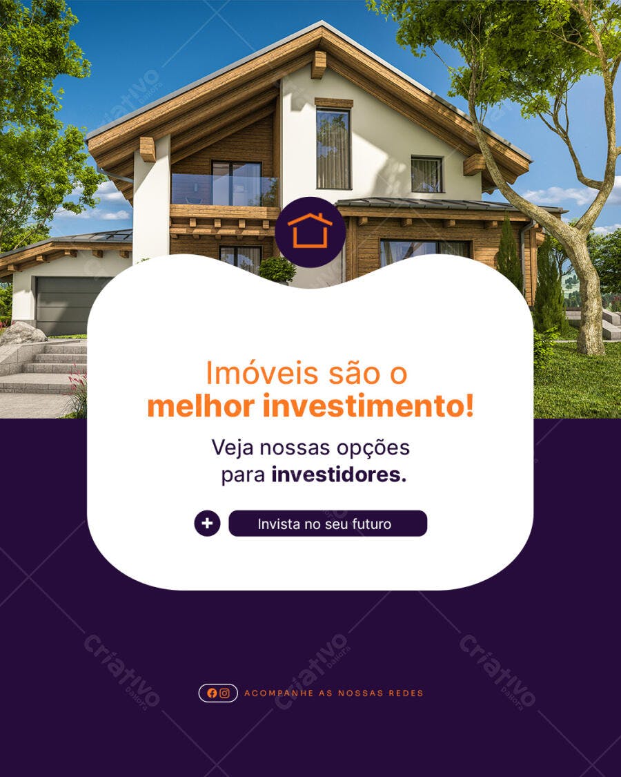 Postagem Instagram Imóveis PSD Editável