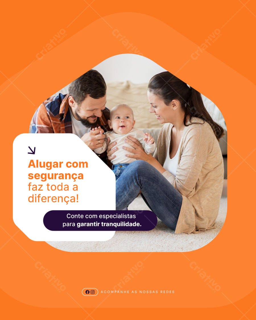 Postagem Família Feliz PSD Editável