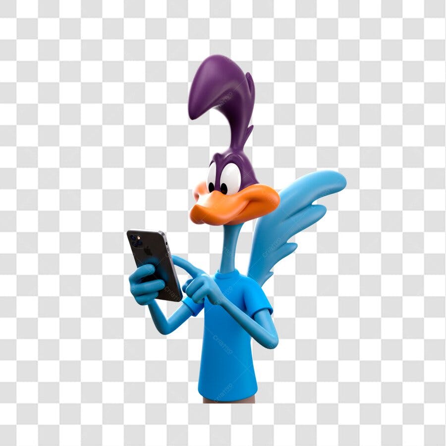 Post Instagram Road Runner PNG com fundo transparente
