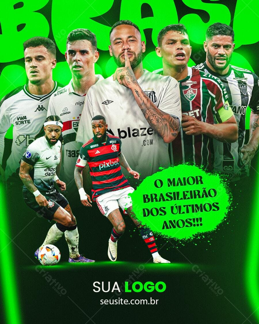 Flyer Brasileirão PSD Editável