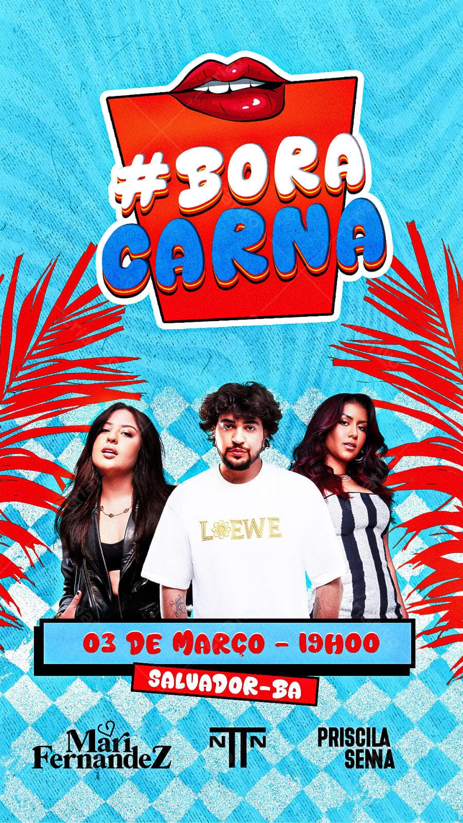 Flyer Bora Carna PSD Editável