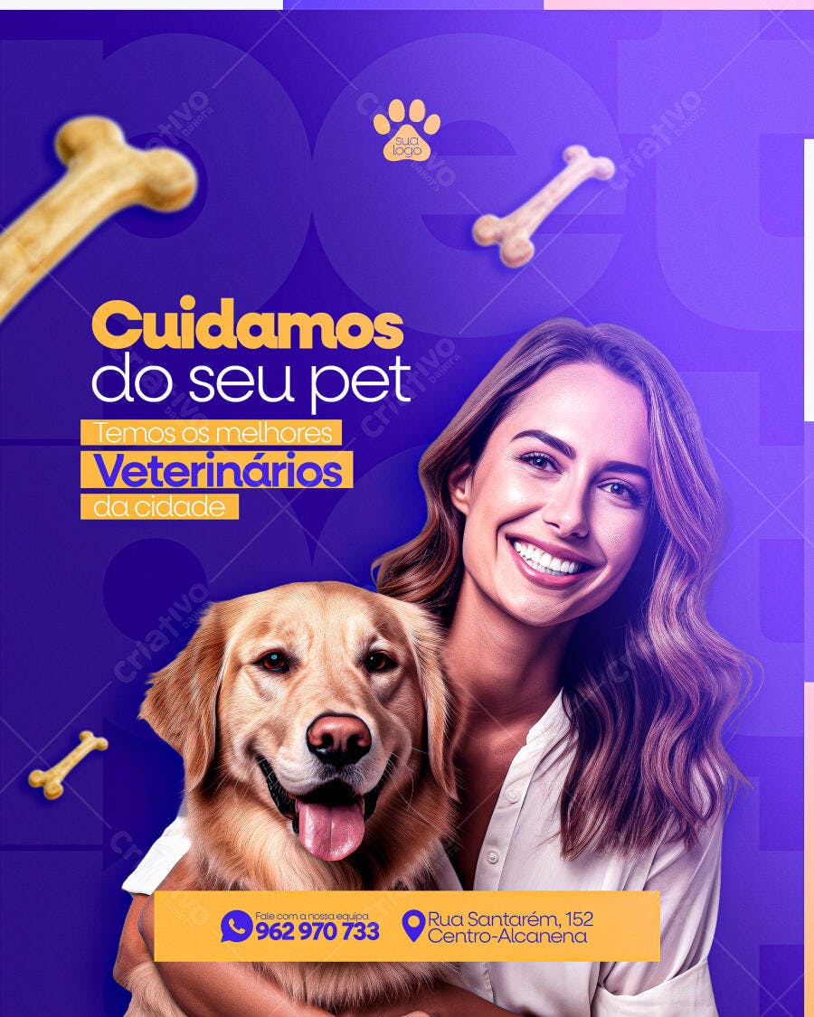 Post para Veterinária PSD Editável
