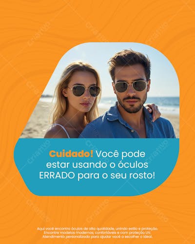 Cuidado! Você pode estar usando o óculos ERRADO para o seu rosto