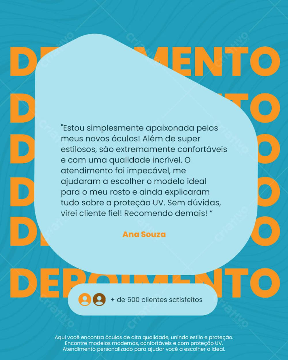 Depoimento loja de óculos 