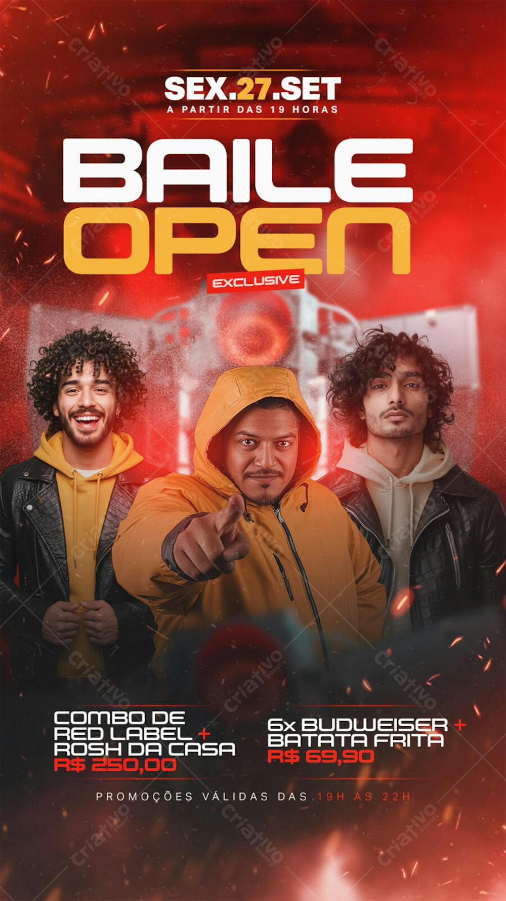 FLYER EVENTO BAILE OPEN EXCLUSIVE STORY