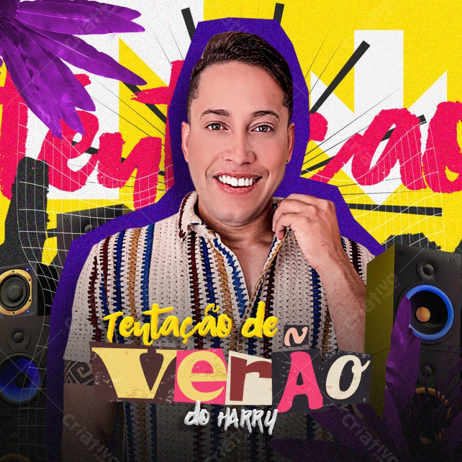 Flyer para Evento de Verão do Harry PSD Editável