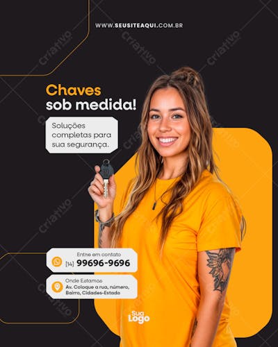 Feed Vertical Chaveiro - Social Media