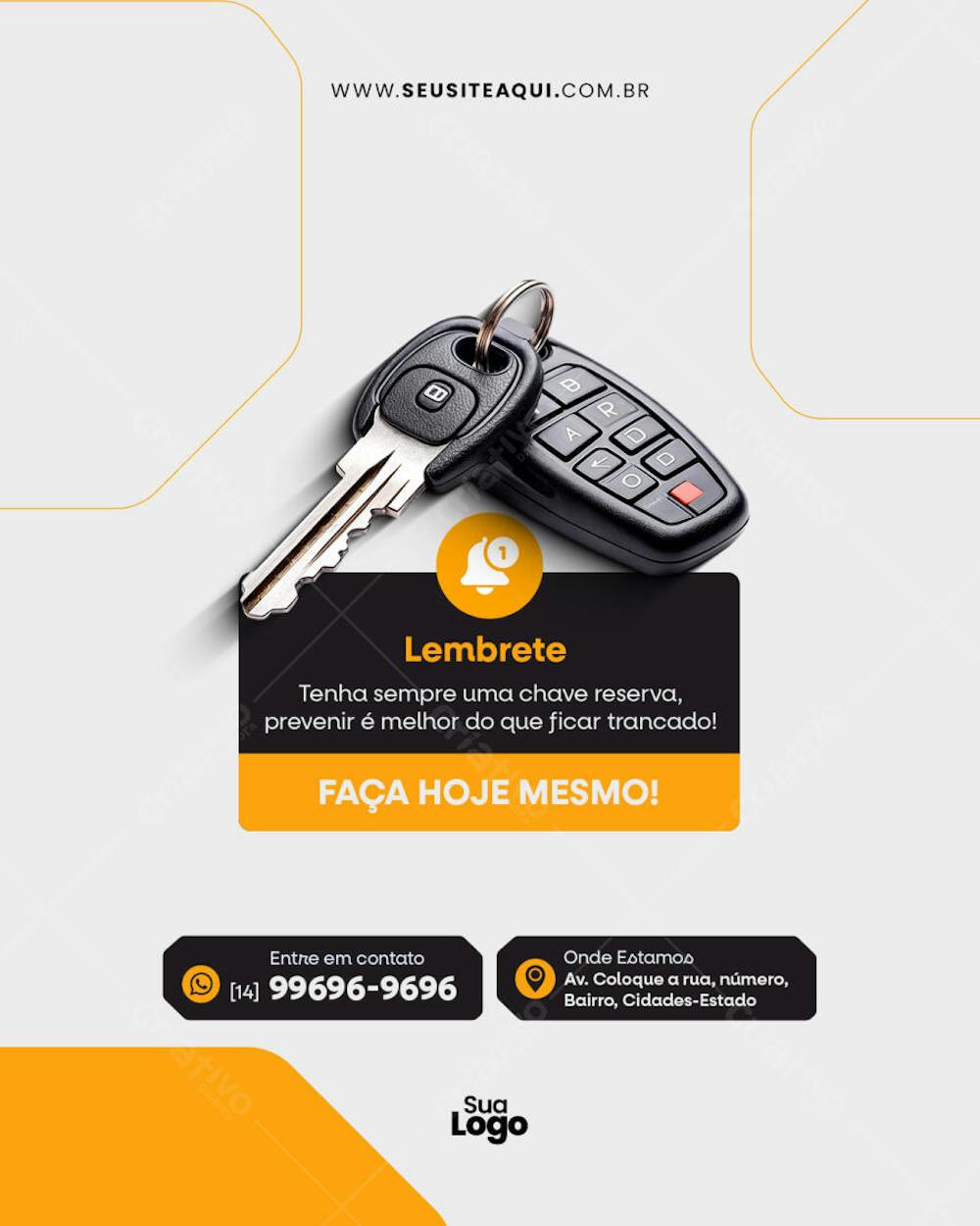 Feed Vertical Chaveiro - Social Media